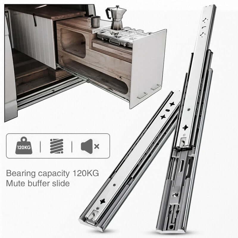 AOLISHENG Heavy Duty Drawer Slides With Soft Close K2053